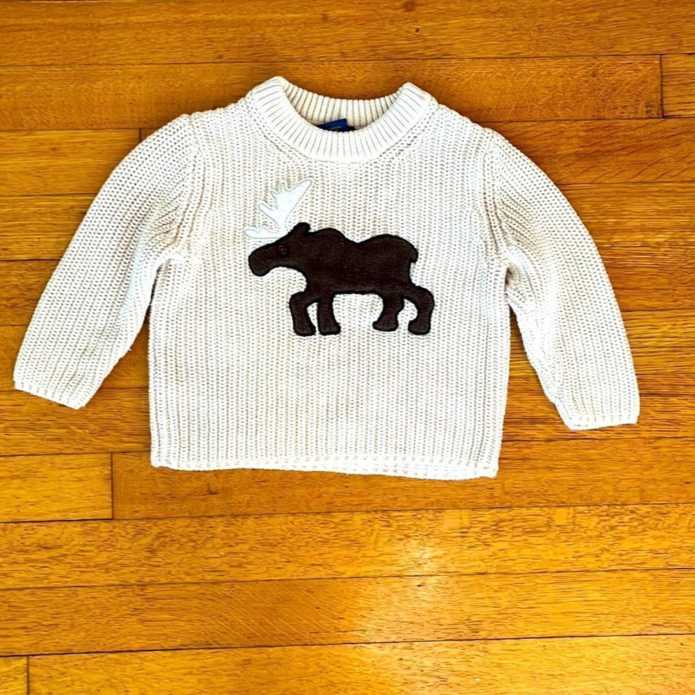 2/$22 Toddler Moose Sweater